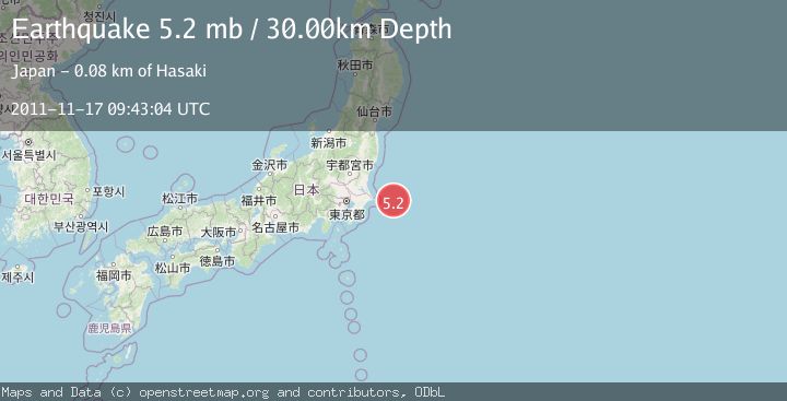 Map of NEAR EAST COAST OF HONSHU, JAPAN