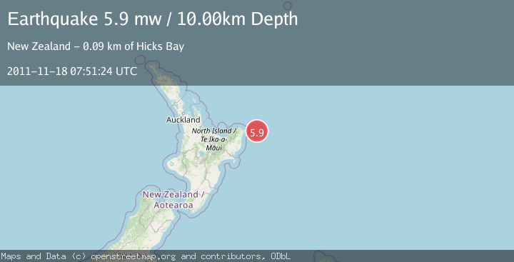 Map of OFF E. COAST OF N. ISLAND, N.Z.