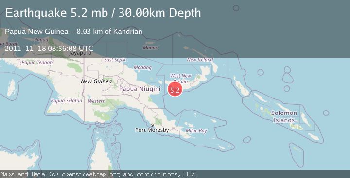 Map of NEW BRITAIN REGION, P.N.G.
