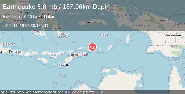 Map of KEPULAUAN BARAT DAYA, INDONESIA