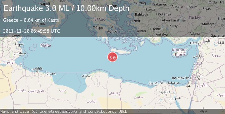 Map of CRETE, GREECE