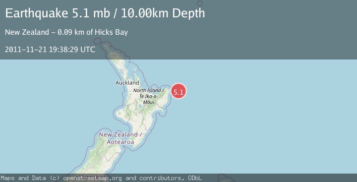 Map of OFF E. COAST OF N. ISLAND, N.Z.