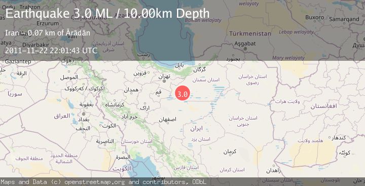 Map of CENTRAL IRAN