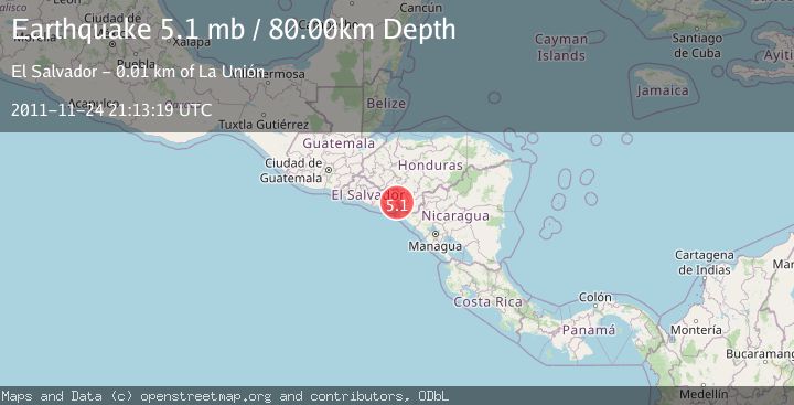 Map of GOLFO DE FONSECA, HONDURAS