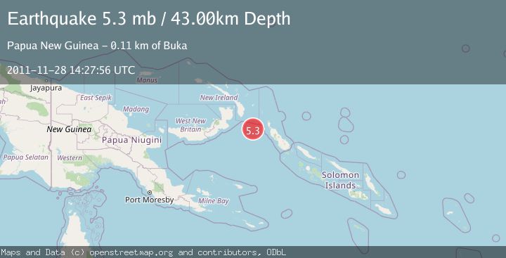 Map of NEW IRELAND REGION, P.N.G.