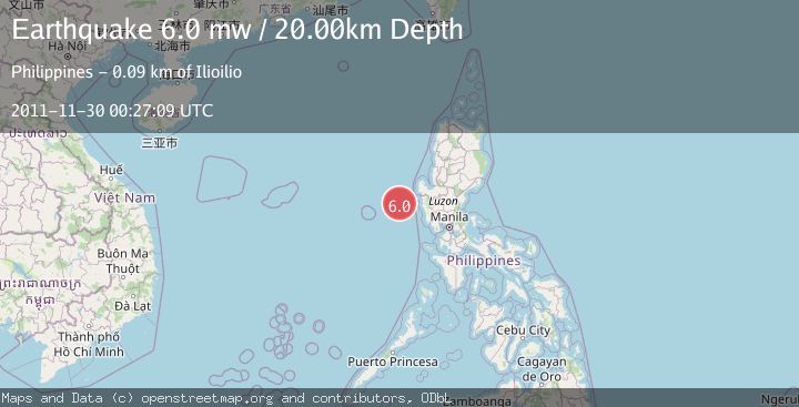 Map of LUZON, PHILIPPINES