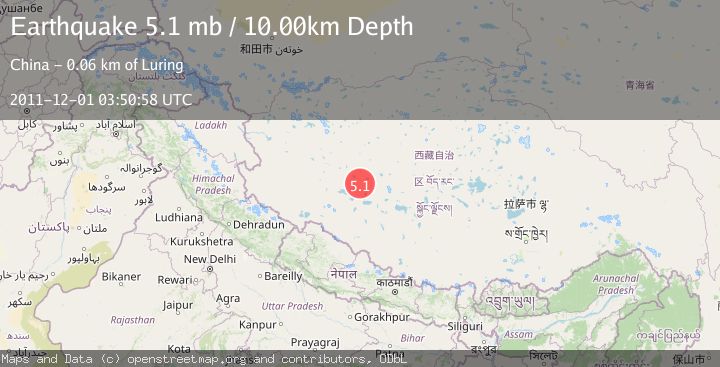 Map of WESTERN XIZANG