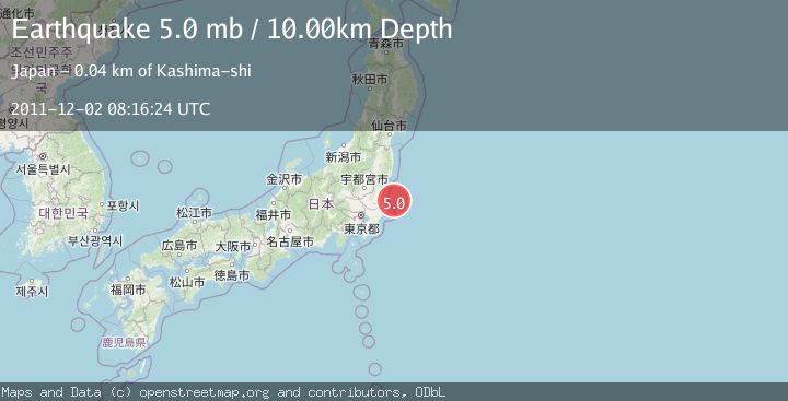 Map of NEAR EAST COAST OF HONSHU, JAPAN