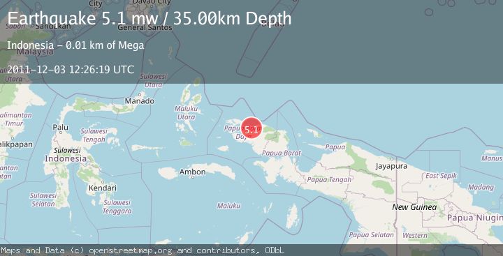 Map of NEAR N COAST OF PAPUA, INDONESIA