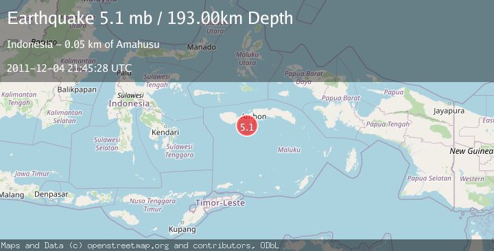 Map of SERAM, INDONESIA