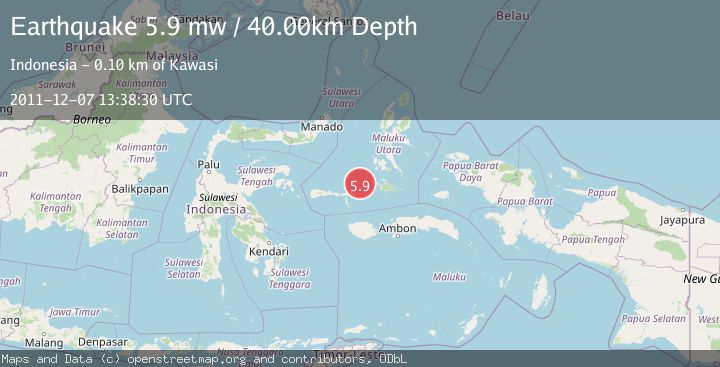 Map of KEPULAUAN SULA, INDONESIA