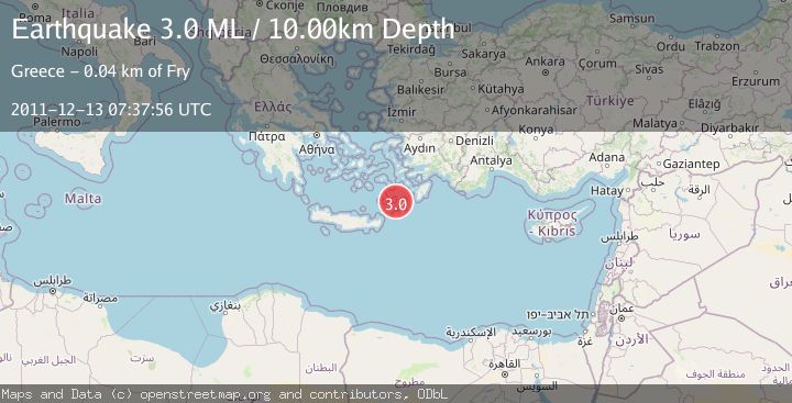 Map of CRETE, GREECE