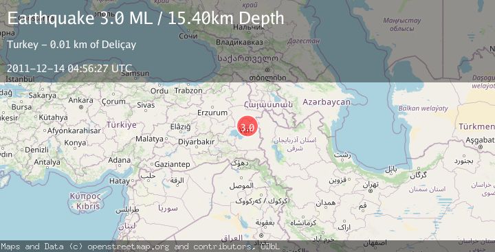 Map of EASTERN TURKEY