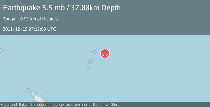 Map of KERMADEC ISLANDS REGION