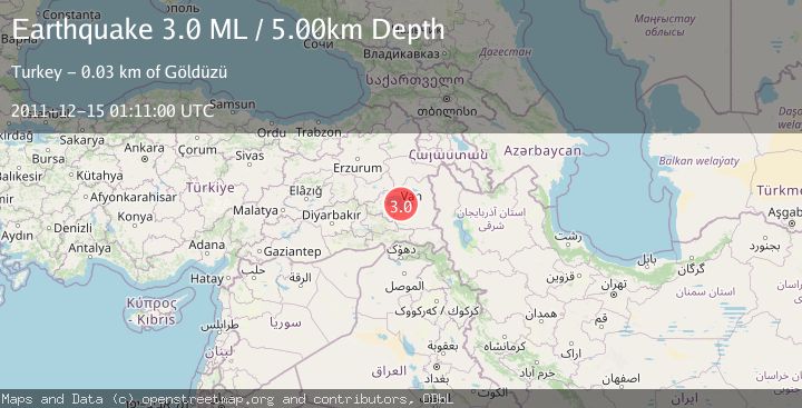 Map of EASTERN TURKEY