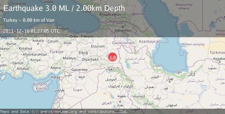 Map of EASTERN TURKEY