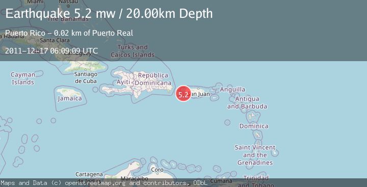 Map of MONA PASSAGE, PUERTO RICO