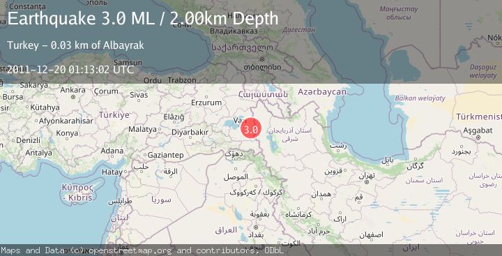 Map of TURKEY-IRAN BORDER REGION