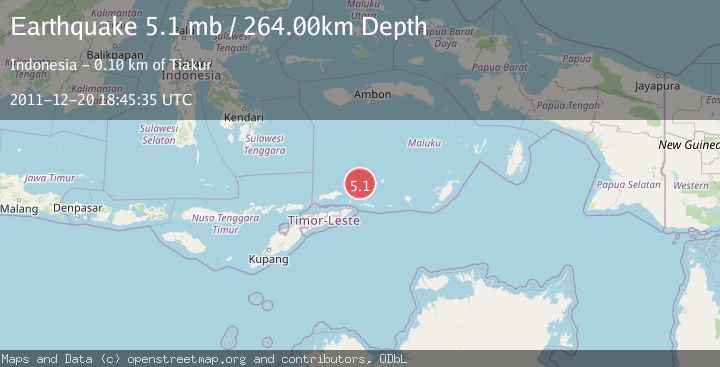 Map of KEPULAUAN BARAT DAYA, INDONESIA