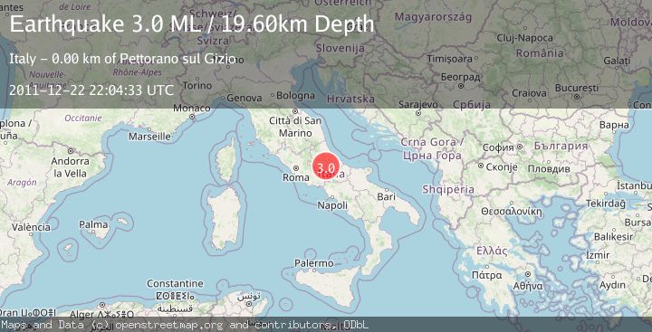 Map of SOUTHERN ITALY