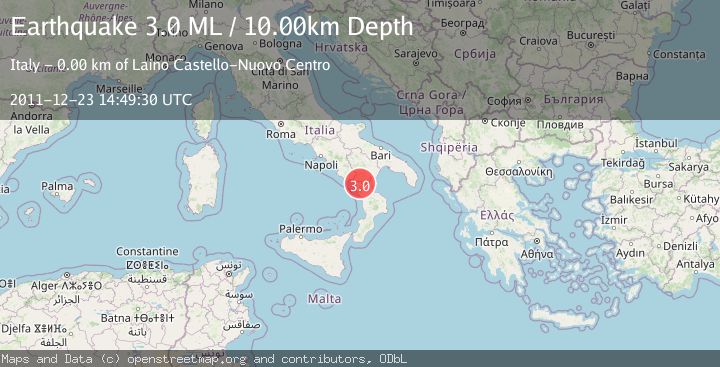 Map of SOUTHERN ITALY