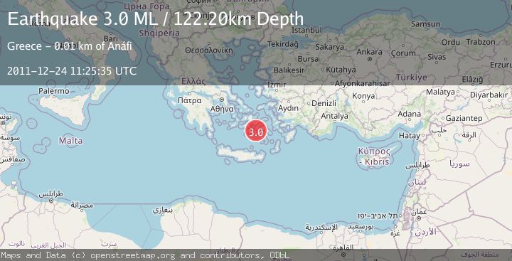 Map of DODECANESE ISLANDS, GREECE