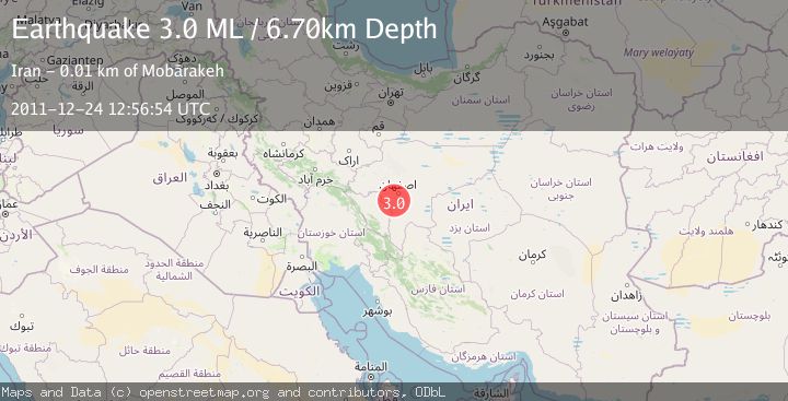 Map of CENTRAL IRAN