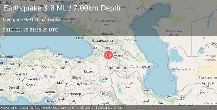 Map of GEORGIA (SAK'ART'VELO)