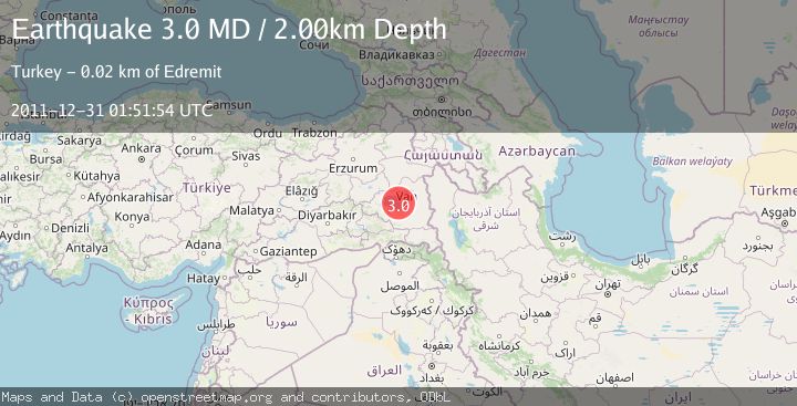Map of EASTERN TURKEY
