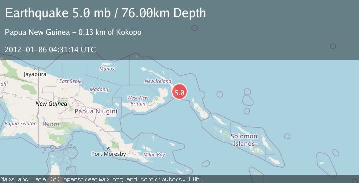 Map of NEW IRELAND REGION, P.N.G.
