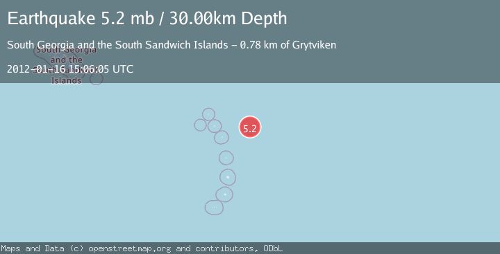 Map of SOUTH SANDWICH ISLANDS REGION