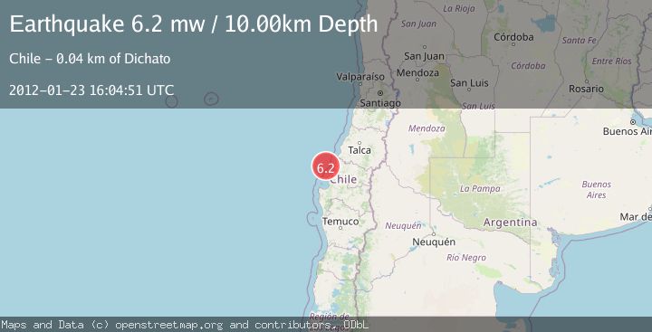 Map of OFFSHORE BIO-BIO, CHILE