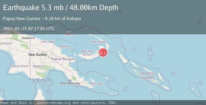 Map of NEW BRITAIN REGION, P.N.G.