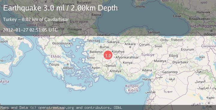 Map of WESTERN TURKEY