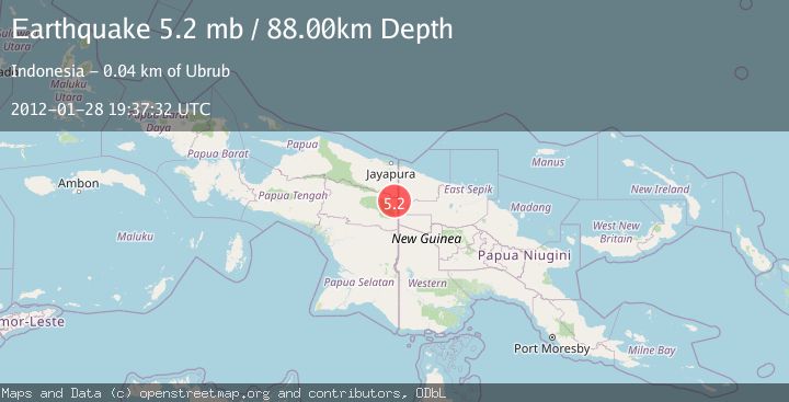 Map of PAPUA, INDONESIA