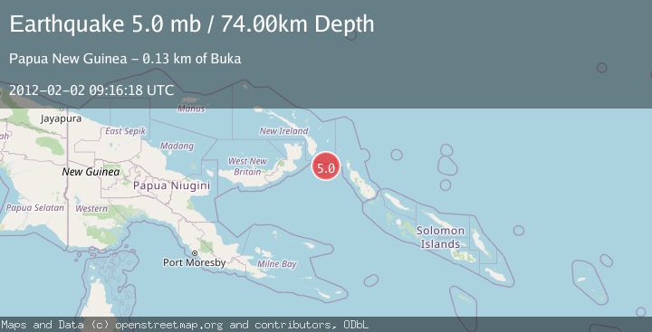 Map of NEW IRELAND REGION, P.N.G.