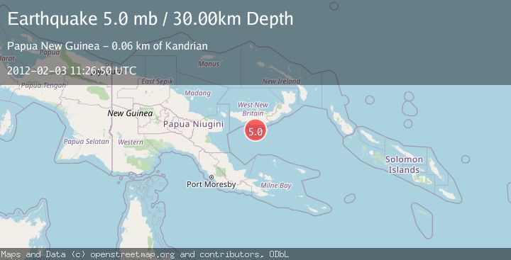 Map of NEW BRITAIN REGION, P.N.G.