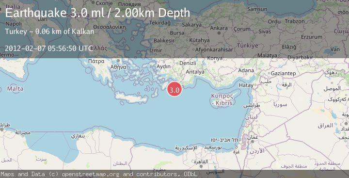 Map of EASTERN MEDITERRANEAN SEA