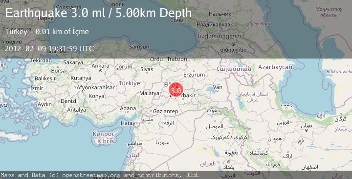 Map of EASTERN TURKEY