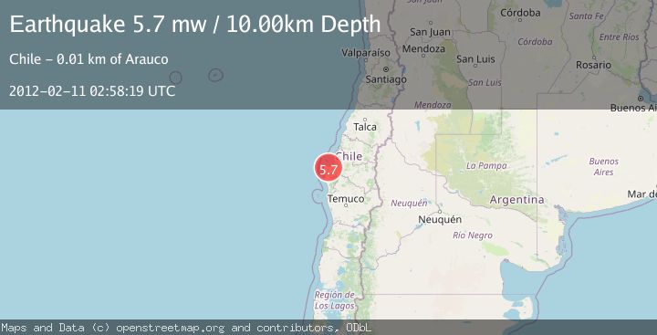 Map of BIO-BIO, CHILE