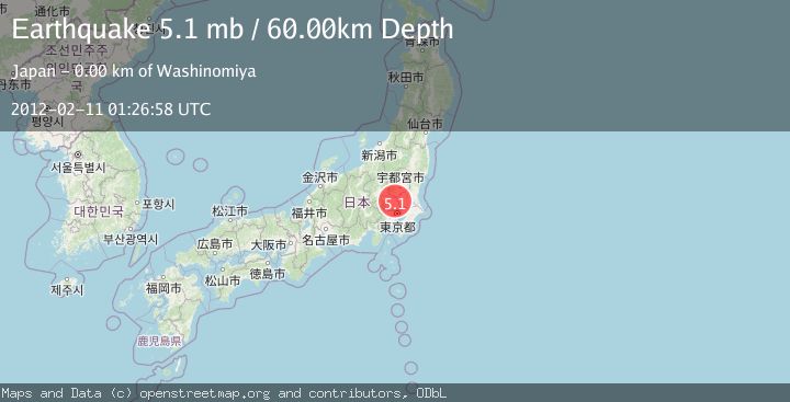 Map of EASTERN HONSHU, JAPAN