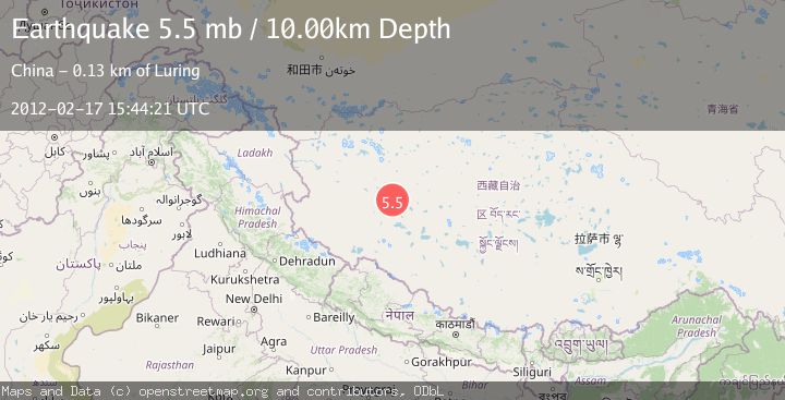 Map of WESTERN XIZANG