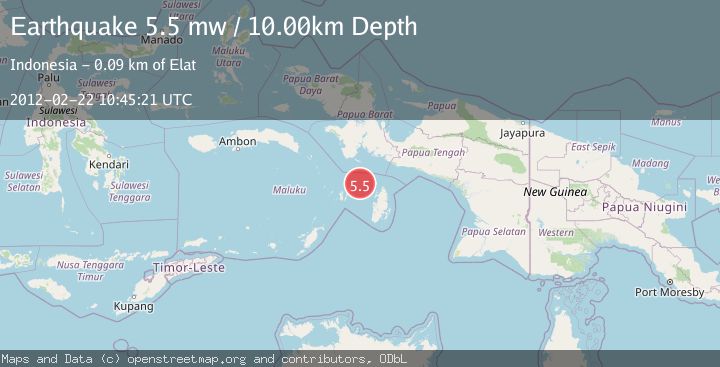 Map of KEPULAUAN KAI, INDONESIA