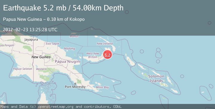 Map of NEW BRITAIN REGION, P.N.G.