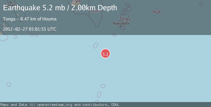 Map of SOUTH OF FIJI ISLANDS