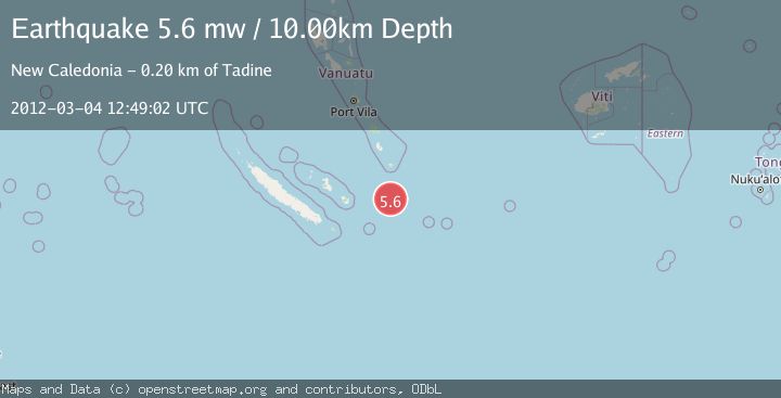 Map of SOUTHEAST OF LOYALTY ISLANDS