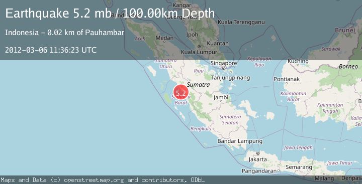 Map of SOUTHERN SUMATRA, INDONESIA