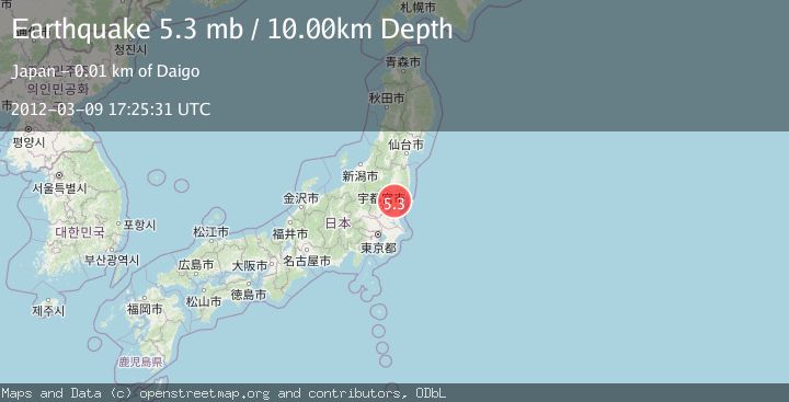 Map of NEAR EAST COAST OF HONSHU, JAPAN