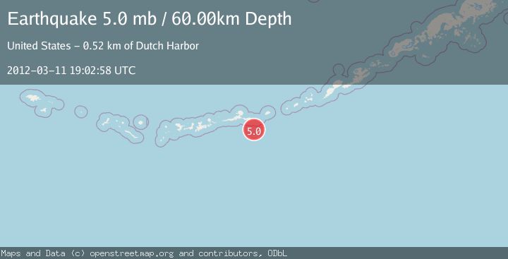 Map of ANDREANOF ISLANDS, ALEUTIAN IS.