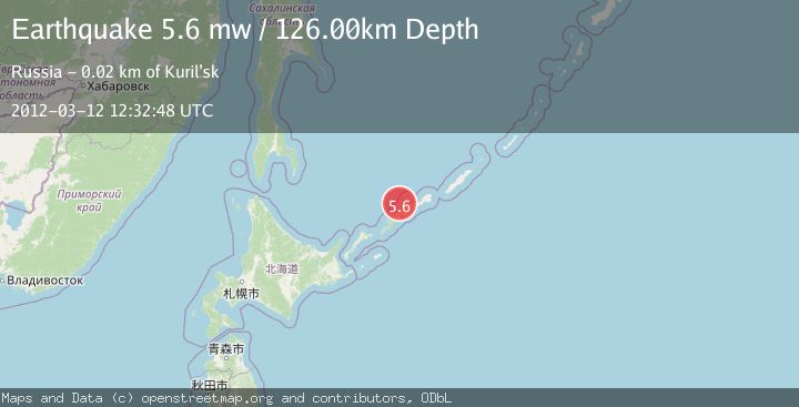 Map of KURIL ISLANDS